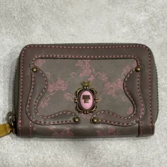 ANNA SUI アナスイ コインケース 小銭入れ カードケース ラウンドファスナー コンパクトウォレット 蝶 バタフライ ローズ柄 花柄 レディース 財布 ミニウォレット 定期入れ カード入れ 小物入れ ロゴ かわいい 美品　希少のサムネイル