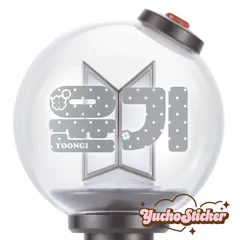 BTS ペンライトステッカー　ユンギ　SUGA　星総柄ꕤver.  　KPOP アイドル　推し活　ペンライトデコ　推し活DIY