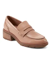 アース レディース シューズ パンプス ローファー Earth Womens Lindy Casual SlipOn Penny Loafers Light Natural Leatherのサムネイル