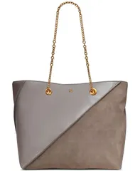 ダナ キャラン ニューヨーク レディース バッグ スエード レザー Donna Karanew York Setauket Leather Suede Tote with Chain Strap Clのサムネイル