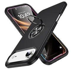 【新品】 GTUJWN iPhone 17 Air 対応 ケース リング付き TPU 耐衝撃スマホケース マグネット式車載ホルダー スタンド機能 薄型 アイフォン17 Air 対応 カバー カメラ保護 衝撃吸収 指紋防止 黄変防止 ストラップホール 一体型 0