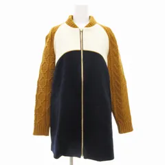 アンダーカバー UNDERCOVER ジップコート ニット ショート 長袖 切替 ナイロン 1 マルチカラー SUN1201 /GVのサムネイル