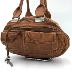 DIESEL ディーゼル ハンドバッグ レザー ブラウン 茶色 ヴィンテージ 中古