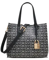 ダナ キャラン ニューヨーク レディース バッグ ロゴ DKNY Farah Logo Crossbody Satchel Bk Logobkのサムネイル