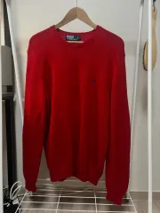 ポロ ラルフローレン レッド ニット 長袖