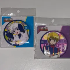 HUNTER×HUNTER BIG グリッター 缶バッジ クラピカ キルア