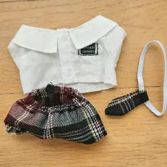 10cm ぬいぐるみ 服 セット (シャツ+ズボン+ネクタイ)