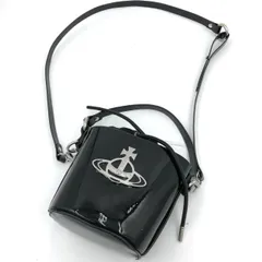 ヴィヴィアンウエストウッド 2WAY ショルダーバッグ オーブ 黒 エナメル