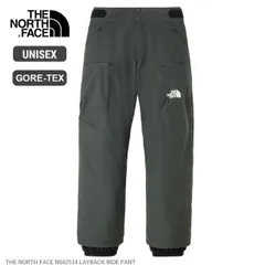 ザ・ノース・フェイス THE NORTH FACE NS62514 LAYBACK RIDE PANT レイバックライドパンツ GORE-TEX ゴアテックス 防水 透湿 ワイドシルエット ベンチレーション付き 大型ポケット アスファルトグレー スノーシーン 