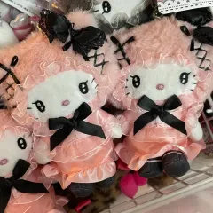 サンリオ ハローキティ ふわふわ ケープ マスコット キーホルダー ぬいぐるみ ピンク