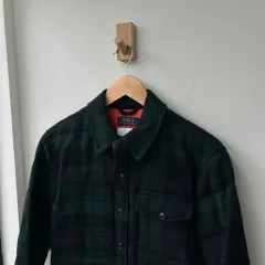 16009 - ポロラルフローレン タータンチェック ウール ダウン シャツ