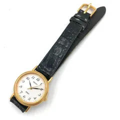 【非稼働】SEIKO セイコー SPIRIT1F21-0H70 腕時計 ゴールド ブラックレザー中古