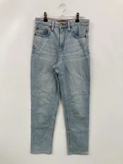 JOE'S デニムパンツ 25 スカイブルー ハイウエスト スタンダード 無地 ワンポイント フルレングス ヴィンテージ ストレート