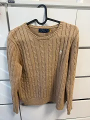 ポロ ラルフローレン ケーブルニット M ベージュ