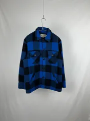 Vintage (made in usa) ブルーチェック フランネルシャツ
