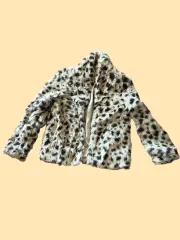 ギャル ヒョウ柄 レオパード ファー ジャケット ショート コート