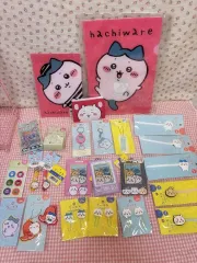 まとめ) ちいかわ 文具セット / ステッカー / キーホルダー / トレカ / クリップ