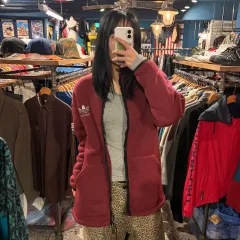 adidas アディダス トレフォイル ジップアップ フリース ジャケット