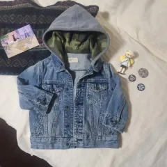 ギャップ キッズ フーディー デニム ジャケット 95