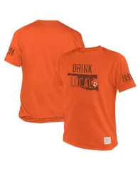 オリジナル レトロ ブランド メンズ トップス Tシャツ Original Retro Brand Mens Orange Oklahoma State Cowboys 1890 Original Drink Local Tshirt Orange オレンジ