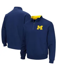 コロシアム メンズ アウター ジャケット・ブルゾン トール ジャケット Colosseum Mens Navy Michigan Wolverines Big and Tall Tortugas QuarterZip Jacket Navy ネイビー