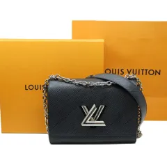 状態良し状態良し状態良し 100点満点中95点 ルイヴィトン ツイストMM ブラック エピ シルバー金具付き