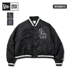 ニューエラ ジャケット レディース バーシティージャケット MLB ドジャース ブラック ヤンキース ネイビー 14674698 14674697 軽量中綿 アウター S M NEWERA WS NYLON VARSITY JACKET (251011)