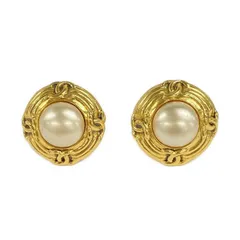 CHANEL(シャネル) イヤリング ゴールド×アイボリー ココマーク