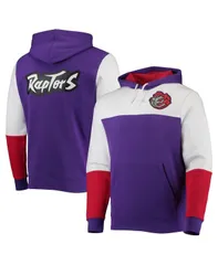 ミッチェルネス メンズ アウター パーカー・スウェット カラーブロック Mitchell Ness Mens Purple Toronto Raptors Hardwood Classics Fusiのサムネイル