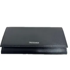 新品 TRUSSARDI JEANS ラウンドファスナー長財布 ブラックのサムネイル