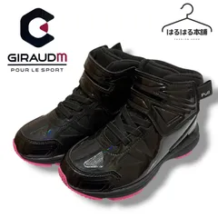 未使用／ガオスピード／ピンク／黒／ブラック／GIRAUDM　POUR　LE　SPORT／スノーブーツ／ピンク／ショート／耐水／防水／雪／冬靴／雪遊び