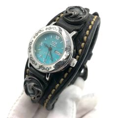 希少デザイン】SAAD サード 腕時計 ターコイズ レザー メンズ クォーツ