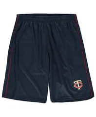マジェスティック メンズ ボトムス ハーフパンツ・ショーツ メッシュ トール ショートパンツ Majestic Mens Navy Minnesota Twins Big and Tall Meshoのサムネイル