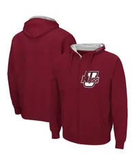 コロシアム メンズ アウター パーカー・スウェット ロゴ Colosseumens Maroon UMass Minutemen Arch Logo 30 FullZip Hoodie Maroon マルーン