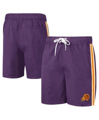 Carl Banks Men's Swimwear Shorts GIII Sports by Carl Banks Mens Purple Orange Phoenix Sunsand Bea