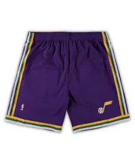 ミッチェルネス メンズ ボトムス ハーフパンツ・ショーツ トール ショートパンツ Mitchell Ness Mens Purple Utah Jazz Big and Tall Hardwood Cのサムネイル