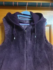 ウールパープル フリース ベスト