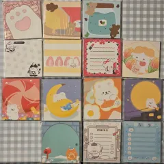 メモ用紙 7 まとめ トゥブ BBODU もち フリース 韓国雑貨 文房具 ダイアリーデコ メモ帳