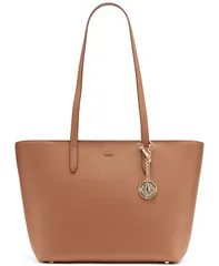ダナ キャラン ニューヨーク レディース バッグ DKNY Bryant Medium Zippered Tote Bag Saddleのサムネイル