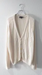 80-90’s dunhill イタリア製 “Linen×Silk” Cable Knit Cardigan サイズ40のサムネイル