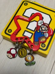 (開封/未使用) ロッテリア マリオ カラビナ+キーホルダー まとめ