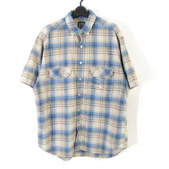 hobo ホーボー 23SS CHECK S/S SHIRT COTTON FLANNEL VINTAGE WASH チェックシャツ L HB-S4102のサムネイル