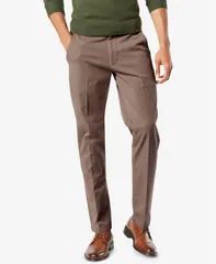 ドッカーズ メンズ ボトムス カジュアルパンツ スリムフィット Dockers Mens Workday Smart 360 Flex Slim Fit Khaki Stretch Pants Dark Pebble カーキ