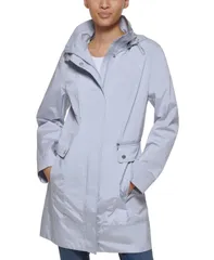 コールハーン レディース アウター ジャケット・ブルゾン コート Cole Haan Packable Hooded Raincoat Mist