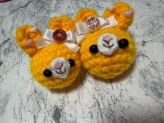 あみぐるみ　ヘアゴム　ハンドメイド　うさぎ