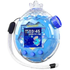 新登場 たまごっちパラダイス カバー 透明ケース 王冠のデコキャップ 保護フィルム3枚付き ストラップ付き For Tamagotchi Paradise クリア 保護ケース 実機検証済 ハードケース 耐衝撃 PC素材 CASE 携帯ゲーム機 a3b293df