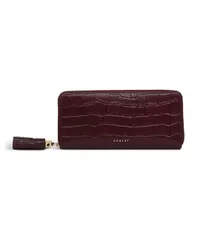 ラドリー ロンドン レディース アクセサリー 財布 Radley Londonoble Alley Faux Croc Zip Around Wallet Dark Cherry
