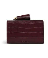 ラドリー ロンドン レディース アクセサリー 財布 Radley Londonoble Alley Faux Croc Bifold Wallet Dark Cherry