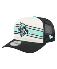 ニューエラ メンズ アクセサリー 帽子 New Era Mens and Womens WhiteBlack New York Liberty Banner Foam Front 9FIFTY AFrame Adjustable Trucker Hat Whi