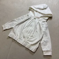 【タグ付き新品未使用】 LIZLISA （リズリサ） コットン混 長袖パーカー フード付き パールビジュー 花柄刺繍 薔薇 ガーリー Y2K レディースSサイズのサムネイル